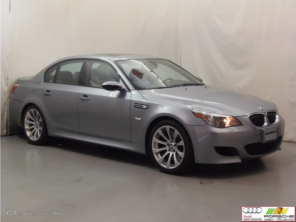 2007 M5 Sedan - Silver Gray Metallic / Silverstone photo #3