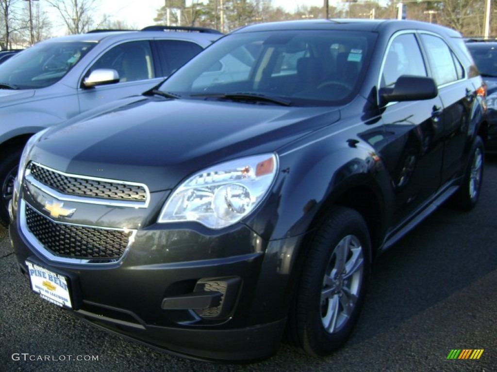 2013 Equinox LS - Ashen Gray Metallic / Jet Black photo #1