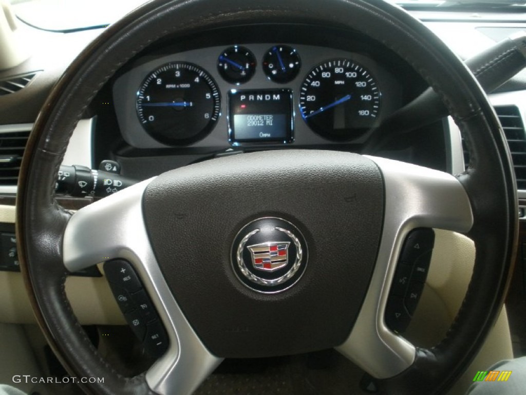 2007 Cadillac Escalade Standard Escalade Model Cocoa/Light Cashmere Steering Wheel Photo #75416929