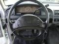 Opal Grey 1997 Ford F350 XL Regular Cab 4x4 Steering Wheel