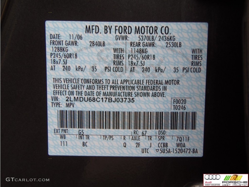 2007 MKX  - Alloy Grey Metallic / Medium Camel photo #34