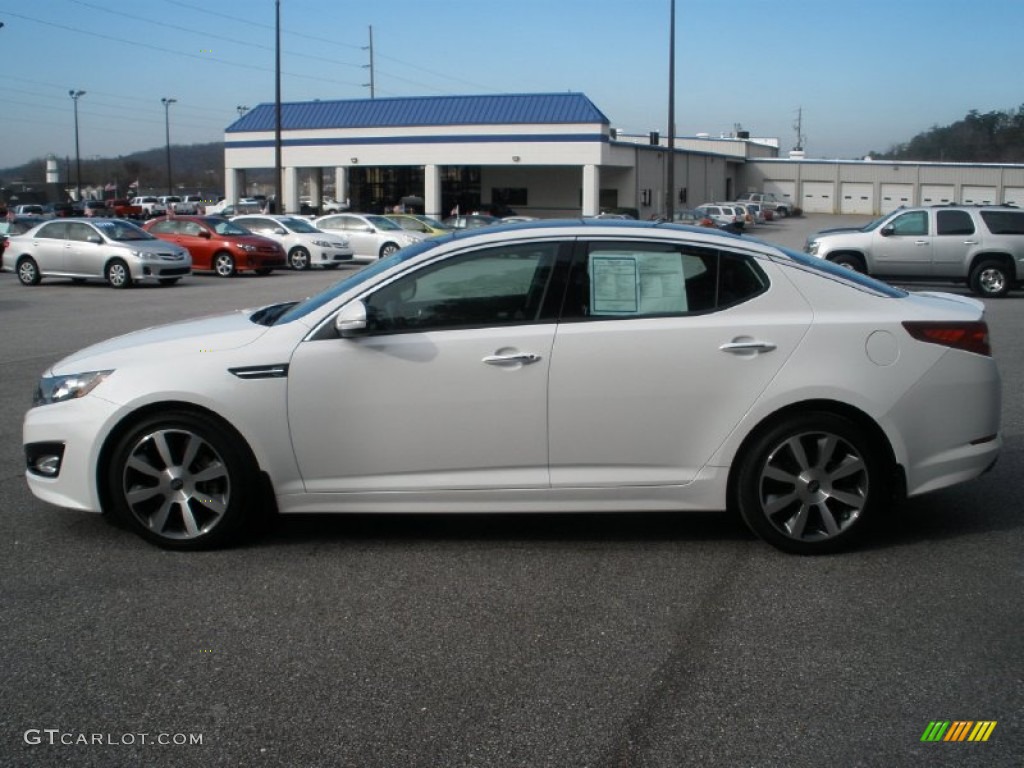2012 Optima SX - Snow White Pearl / Black photo #13