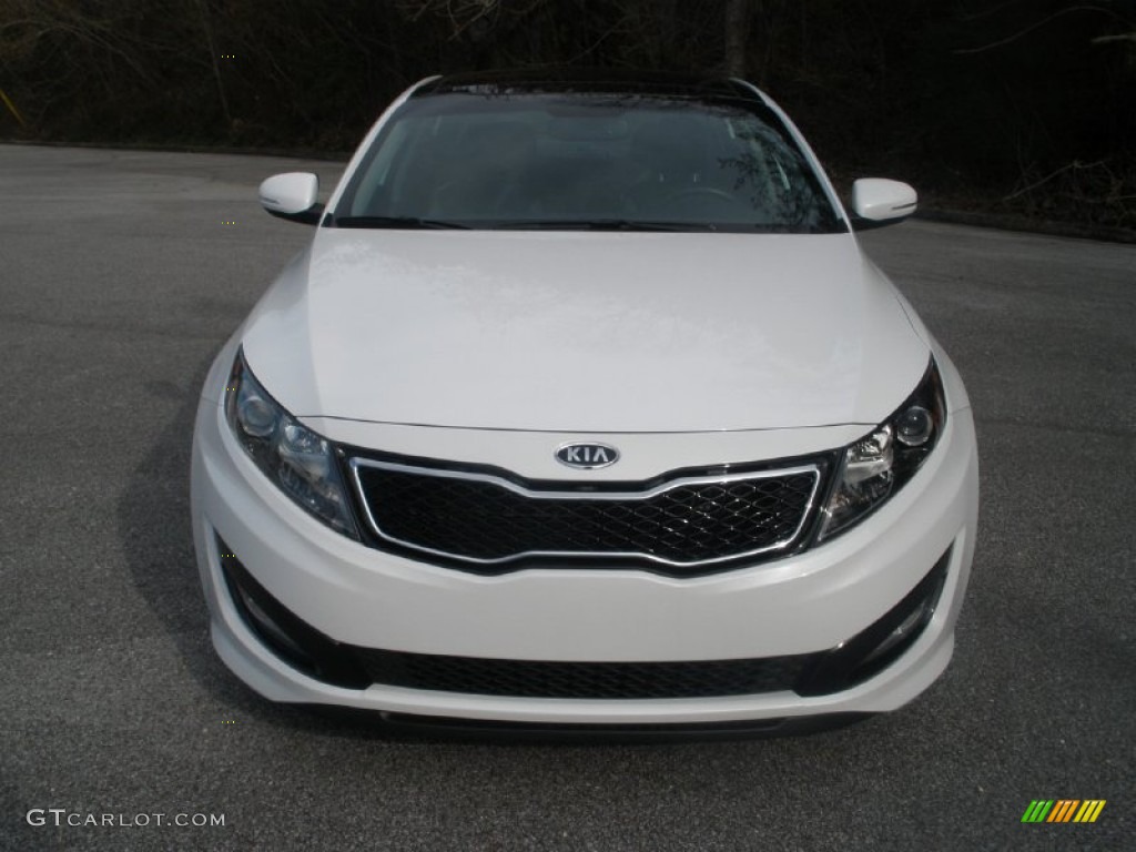 2012 Optima SX - Snow White Pearl / Black photo #15