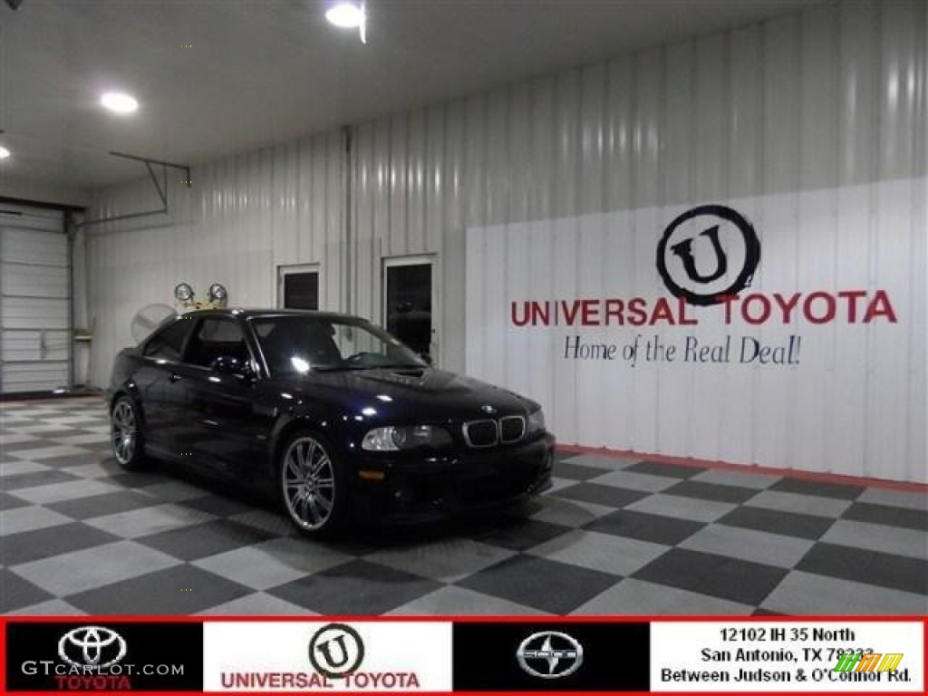 2005 M3 Coupe - Carbon Black Metallic / Black photo #1