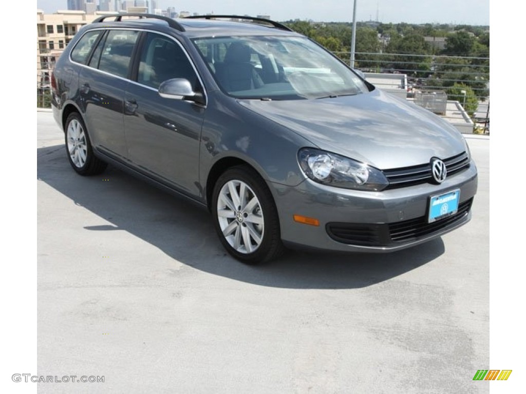 2013 Jetta TDI SportWagen - Platinum Gray Metallic / Titan Black photo #1