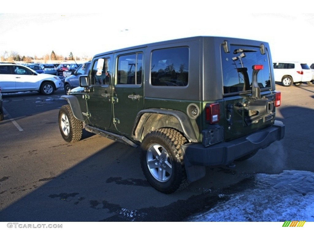 2009 Wrangler Unlimited Rubicon 4x4 - Jeep Green Metallic / Dark Slate Gray/Medium Slate Gray photo #3