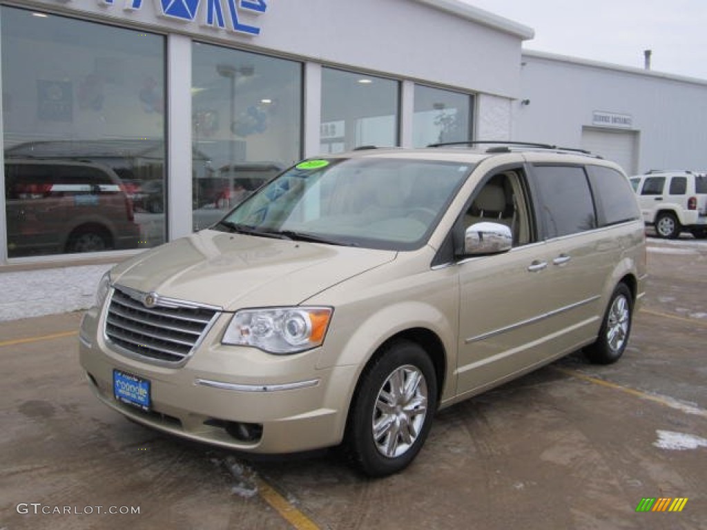 2010 Town & Country Limited - White Gold / Medium Pebble Beige/Cream photo #12