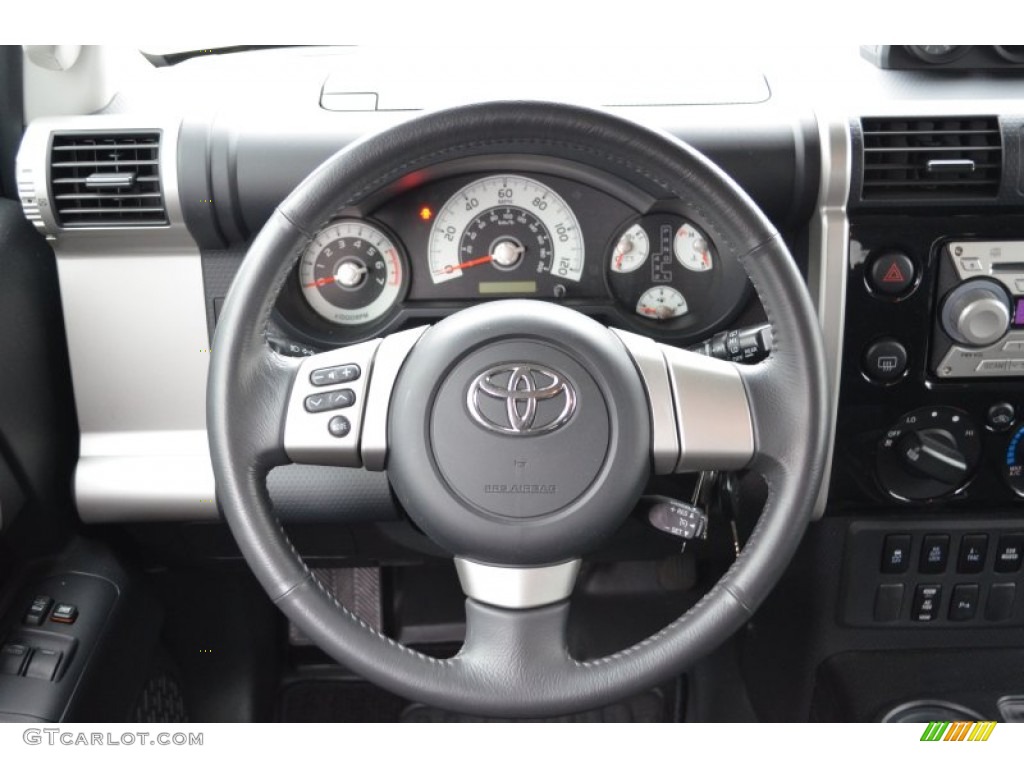 2010 Toyota FJ Cruiser 4WD Dark Charcoal Steering Wheel Photo #75422370
