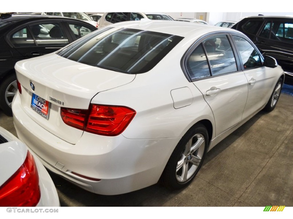2013 3 Series 328i Sedan - Mineral White Metallic / Black photo #3