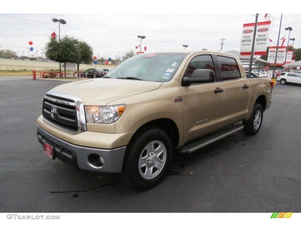 2010 Tundra CrewMax - Sandy Beach Metallic / Sand Beige photo #3