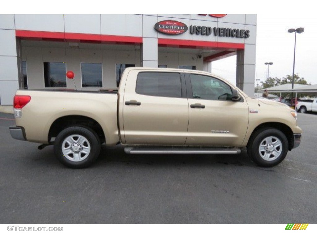 2010 Tundra CrewMax - Sandy Beach Metallic / Sand Beige photo #8