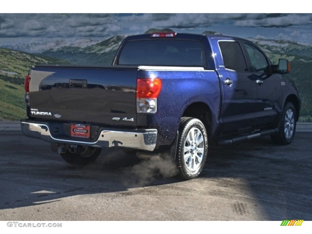 2009 Tundra Limited CrewMax 4x4 - Nautical Blue Metallic / Graphite Gray photo #3