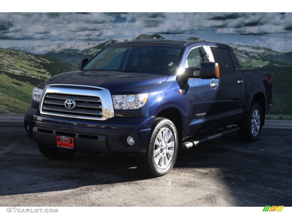 2009 Tundra Limited CrewMax 4x4 - Nautical Blue Metallic / Graphite Gray photo #5