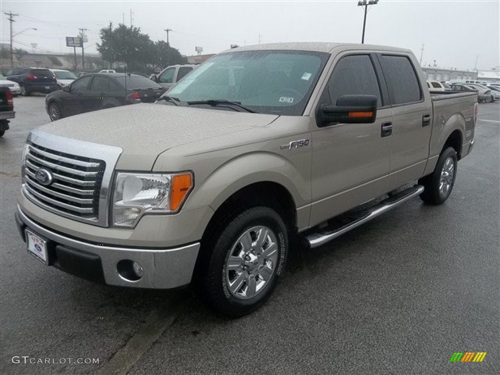 Pueblo Gold Metallic 2010 Ford F150 XLT SuperCrew Exterior Photo #75423921