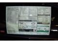 2013 BMW M6 Convertible Window Sticker