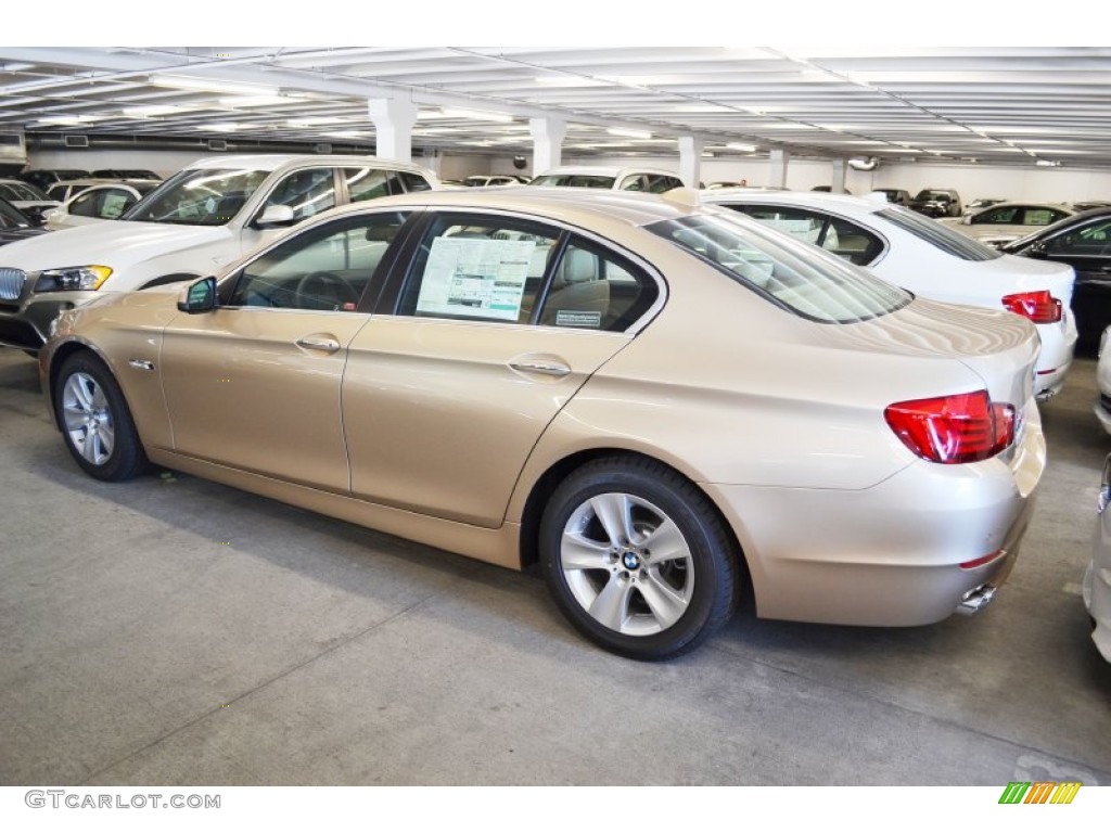 Milano Beige Metallic 2013 BMW 5 Series 528i Sedan Exterior Photo #75424626