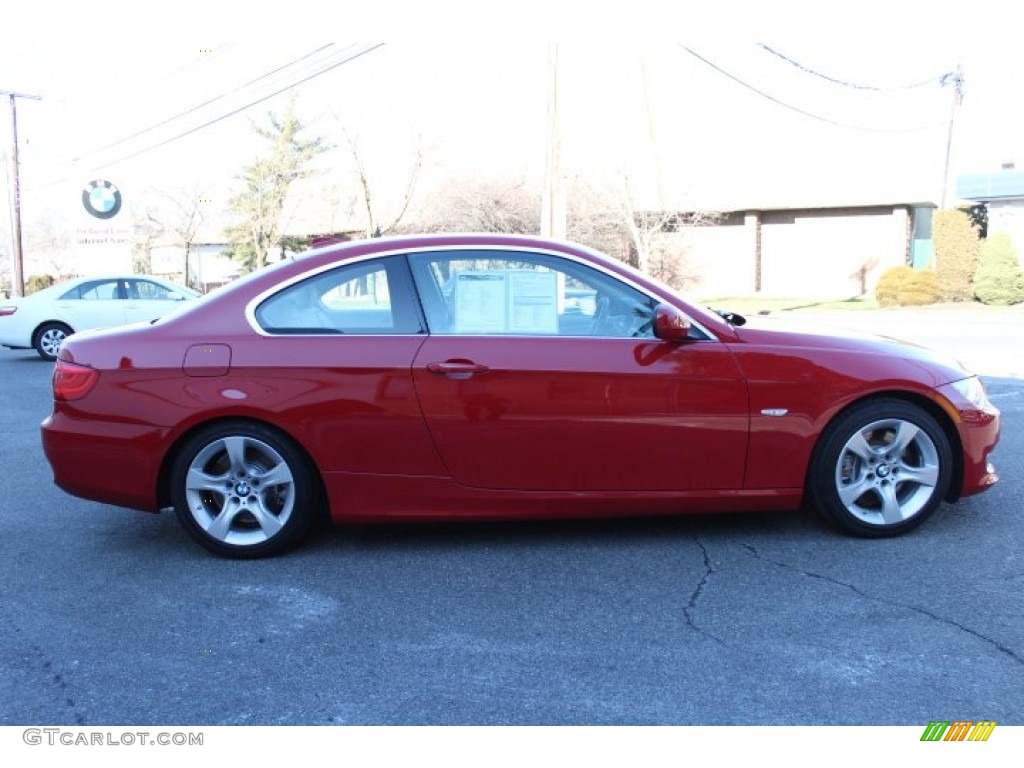 2012 3 Series 335i Coupe - Crimson Red / Cream Beige photo #4