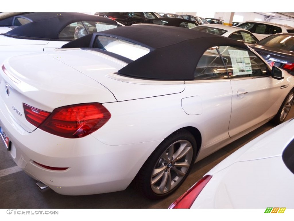 2013 6 Series 640i Convertible - Alpine White / Black photo #4