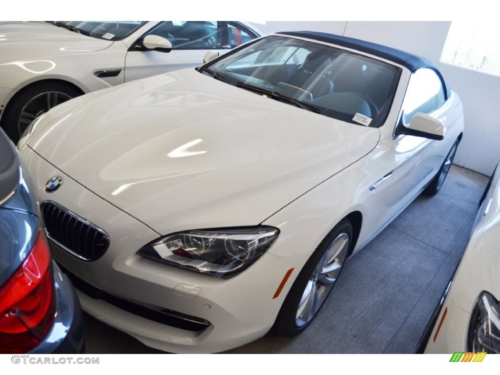 2013 6 Series 640i Convertible - Alpine White / Black photo #9