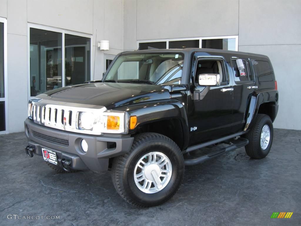 2007 H3  - Black / Ebony Black photo #1