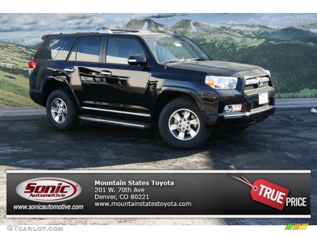 2013 4Runner SR5 4x4 - Black / Sand Beige Leather photo #1