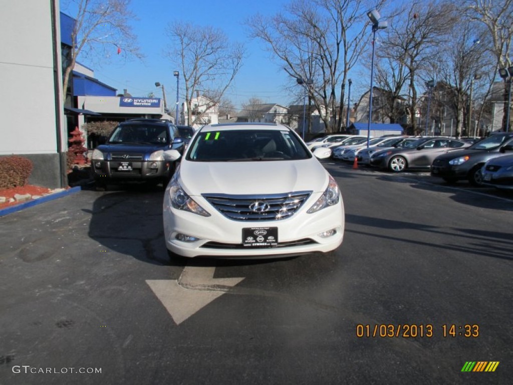 2011 Sonata Limited - Pearl White / Gray photo #1
