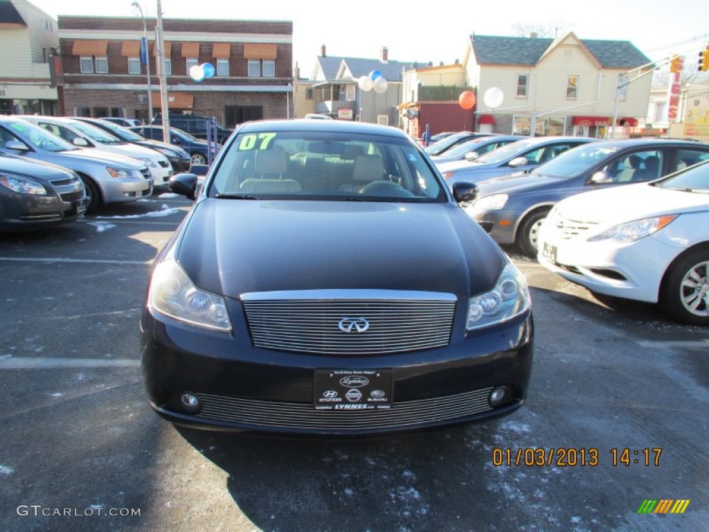 2007 M 35 Sedan - Twilight Blue Pearl / Wheat photo #1