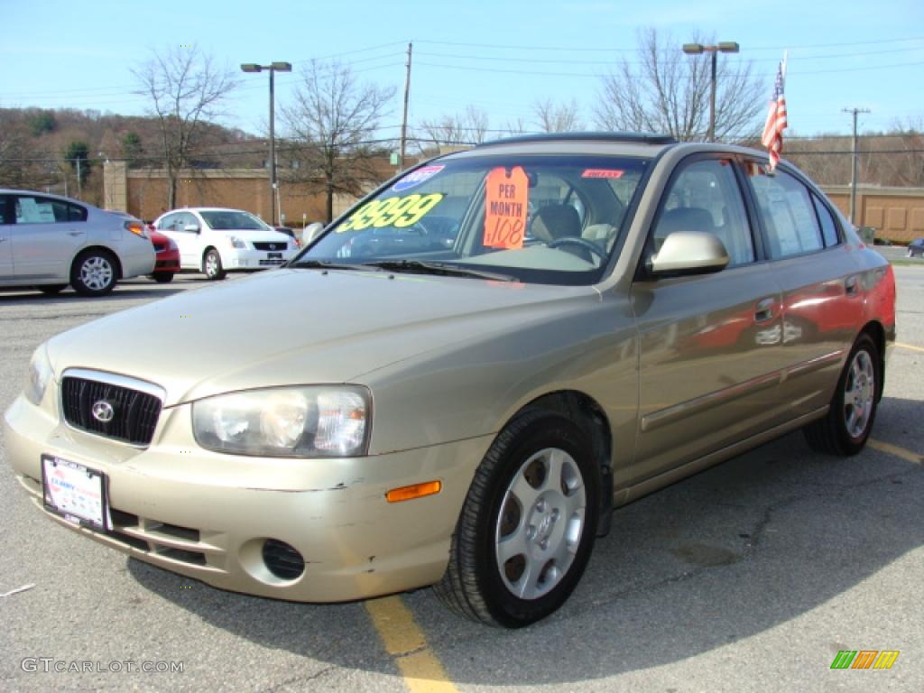 2001 Elantra GLS - Champagne / Beige photo #1