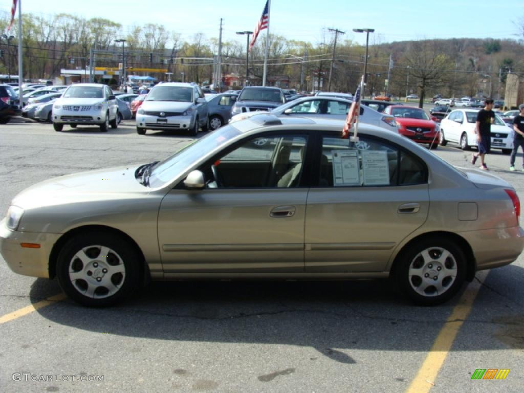 2001 Elantra GLS - Champagne / Beige photo #2
