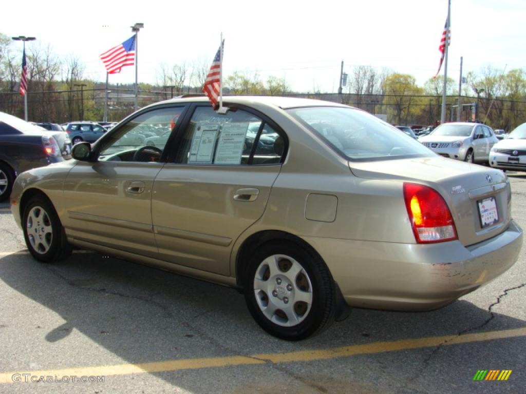 2001 Elantra GLS - Champagne / Beige photo #3