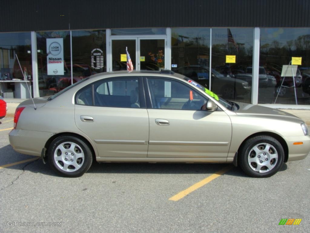 2001 Elantra GLS - Champagne / Beige photo #4