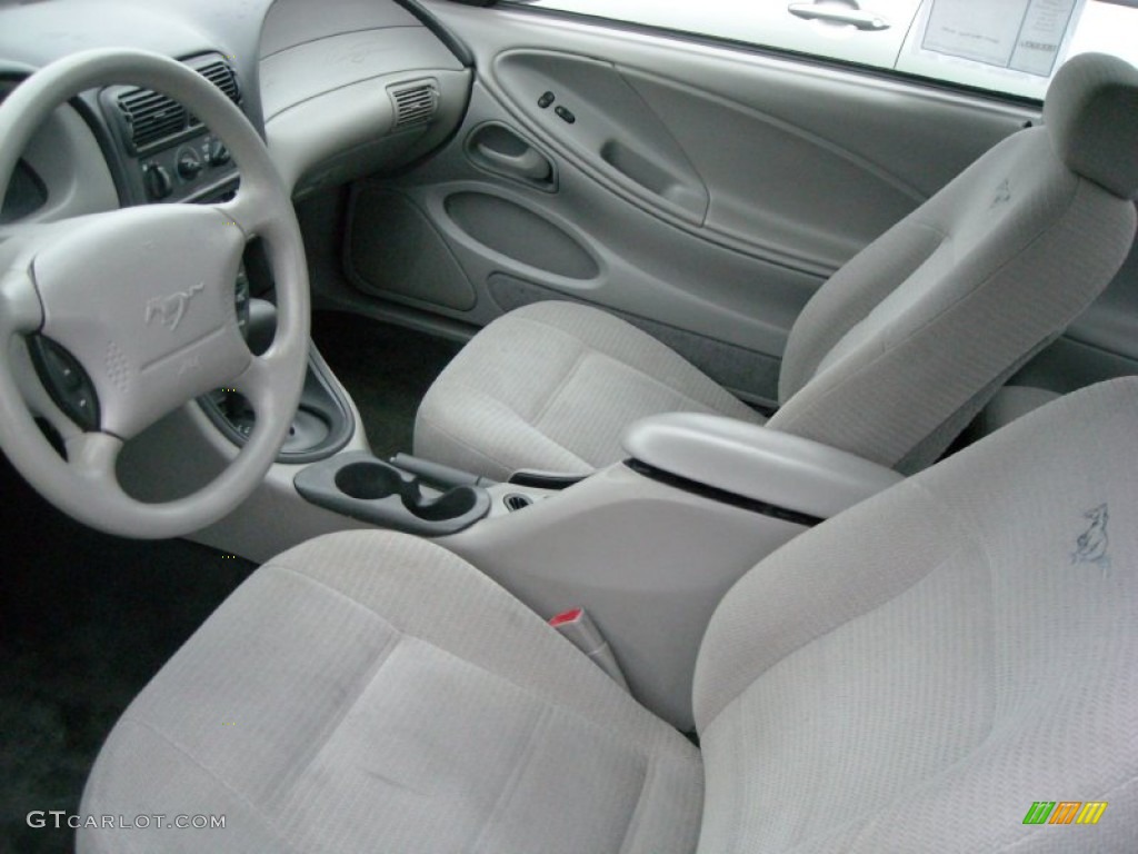 1999 Mustang V6 Coupe - Electric Green Metallic / Light Graphite photo #13