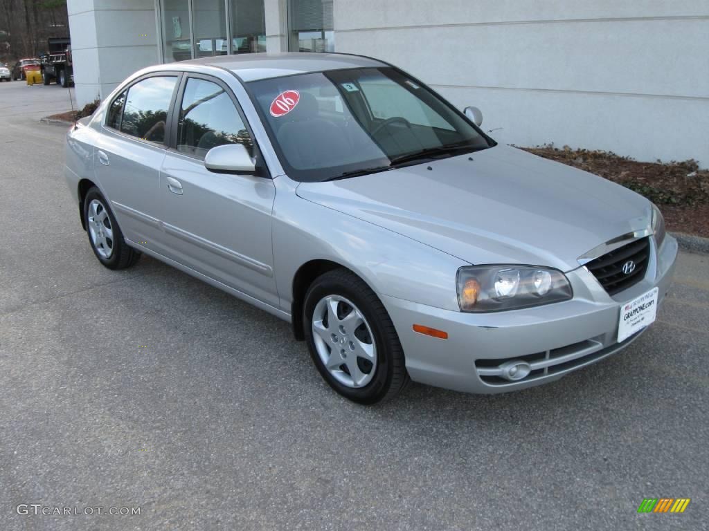 2006 Elantra GLS Sedan - Sterling Silver / Gray photo #1