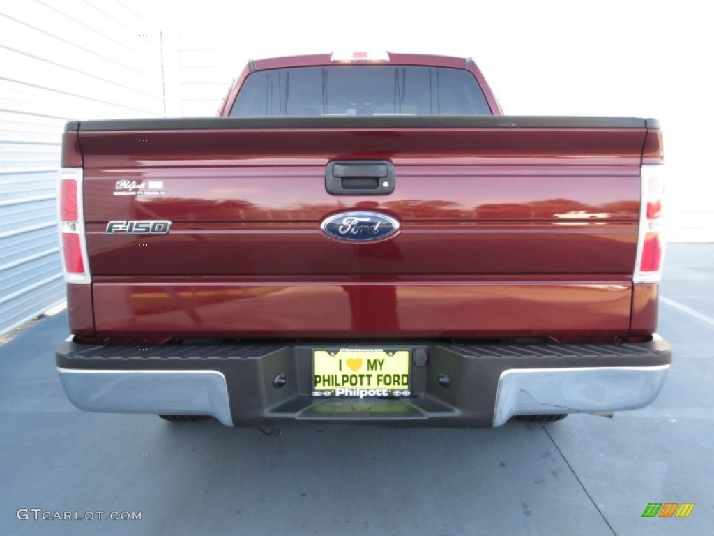 2010 F150 XLT SuperCrew - Royal Red Metallic / Tan photo #4