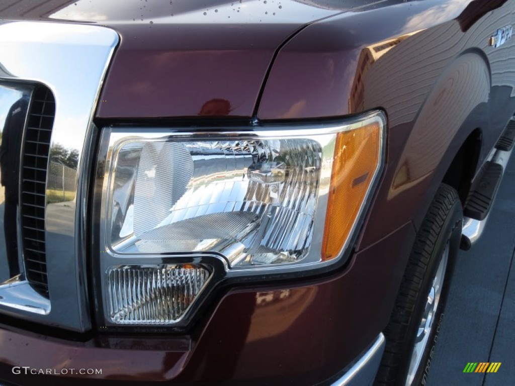 2010 F150 XLT SuperCrew - Royal Red Metallic / Tan photo #8