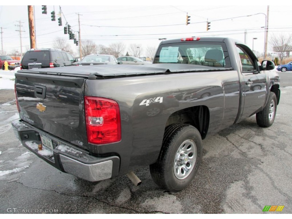 2011 Silverado 1500 Regular Cab 4x4 - Taupe Gray Metallic / Dark Titanium photo #6