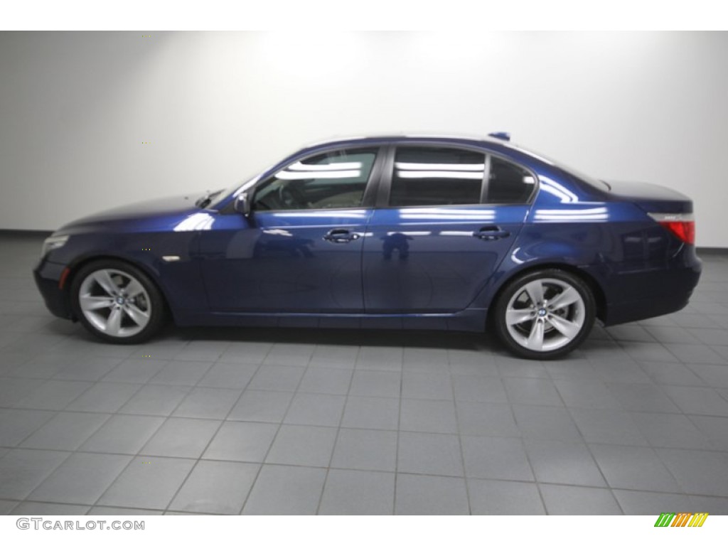 Deep Sea Blue Metallic 2008 BMW 5 Series 528i Sedan Exterior Photo #75433596