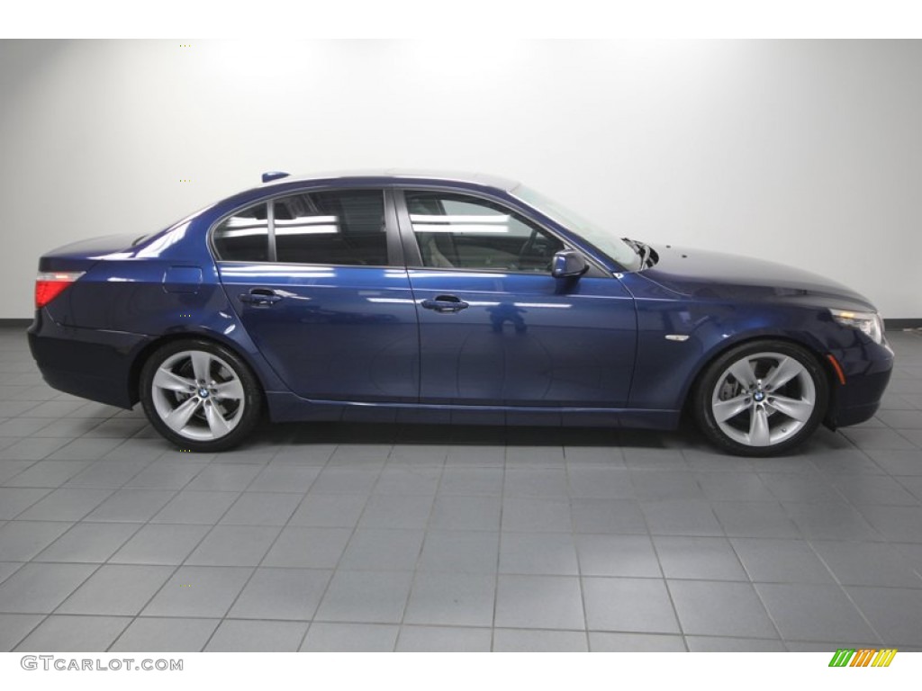 Deep Sea Blue Metallic 2008 BMW 5 Series 528i Sedan Exterior Photo #75433678