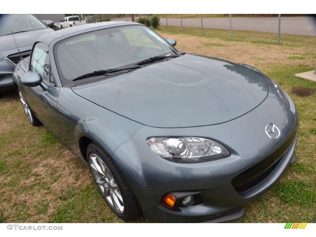 2013 MX-5 Miata Grand Touring Hard Top Roadster - Dolphin Gray Mica / Spicy Mocha photo #4
