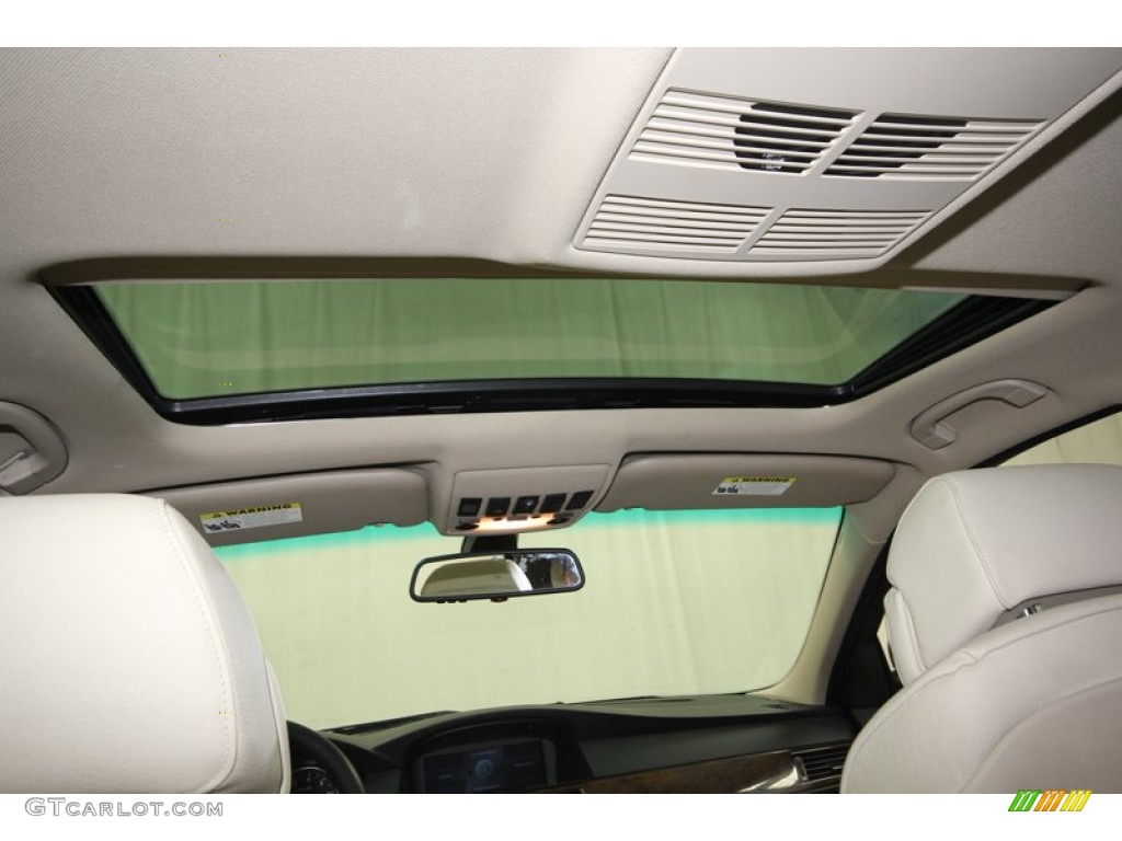 2008 5 Series 528i Sedan - Deep Sea Blue Metallic / Beige photo #34