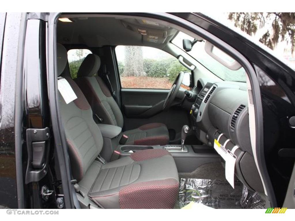 Pro 4X Graphite/Red Interior 2012 Nissan Frontier Pro-4X King Cab 4x4 Photo #75434340