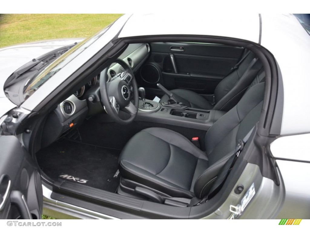 Black Interior 2012 Mazda MX-5 Miata Grand Touring Hard Top Roadster Photo #75434532