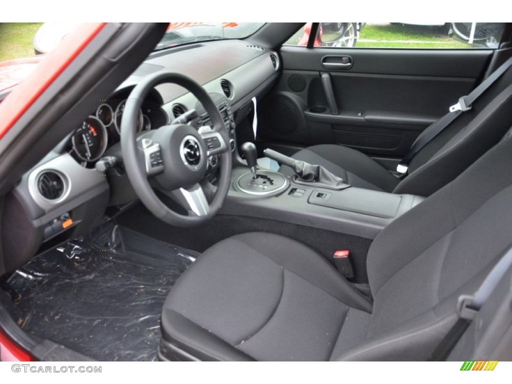 Black Interior 2012 Mazda MX-5 Miata Touring Roadster Photo #75434628