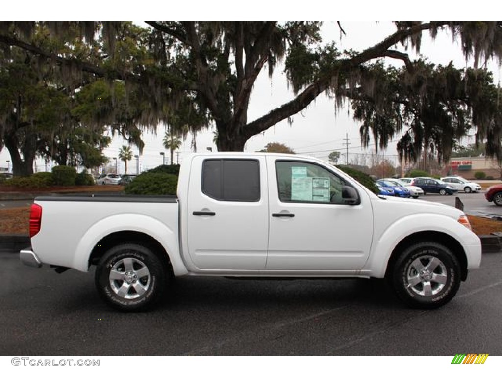 Avalanche White 2012 Nissan Frontier SV Crew Cab Exterior Photo #75434706