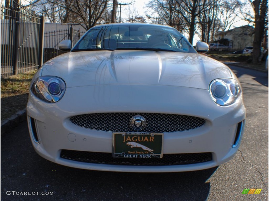 2010 XK XK Convertible - Porcelain White / Caramel photo #2