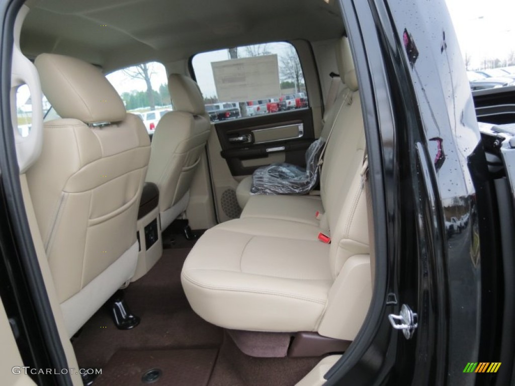 Canyon Brown/Light Frost Beige Interior 2013 Ram 1500 Laramie Crew Cab Photo #75435318