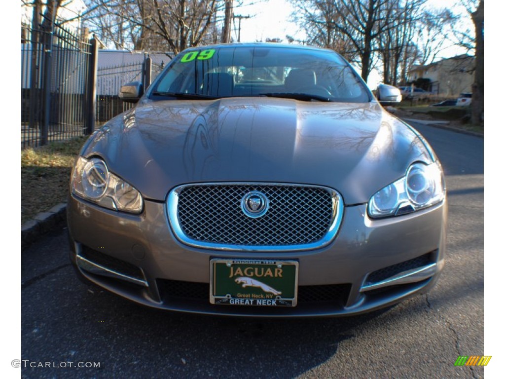 2009 XF Luxury - Vapour Grey Metallic / Charcoal/Charcoal photo #2