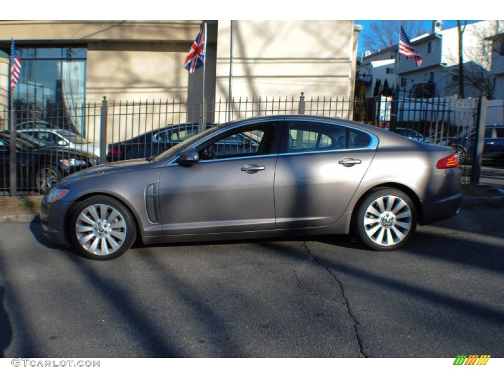 2009 XF Luxury - Vapour Grey Metallic / Charcoal/Charcoal photo #3