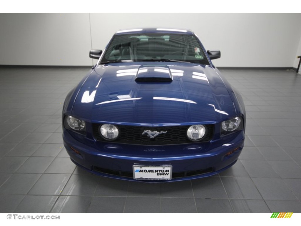 2008 Mustang GT Premium Coupe - Vista Blue Metallic / Dark Charcoal photo #7