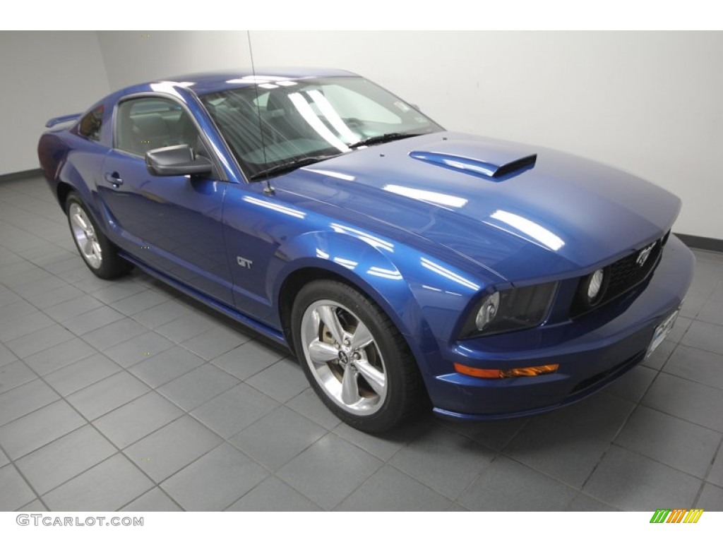 2008 Mustang GT Premium Coupe - Vista Blue Metallic / Dark Charcoal photo #9